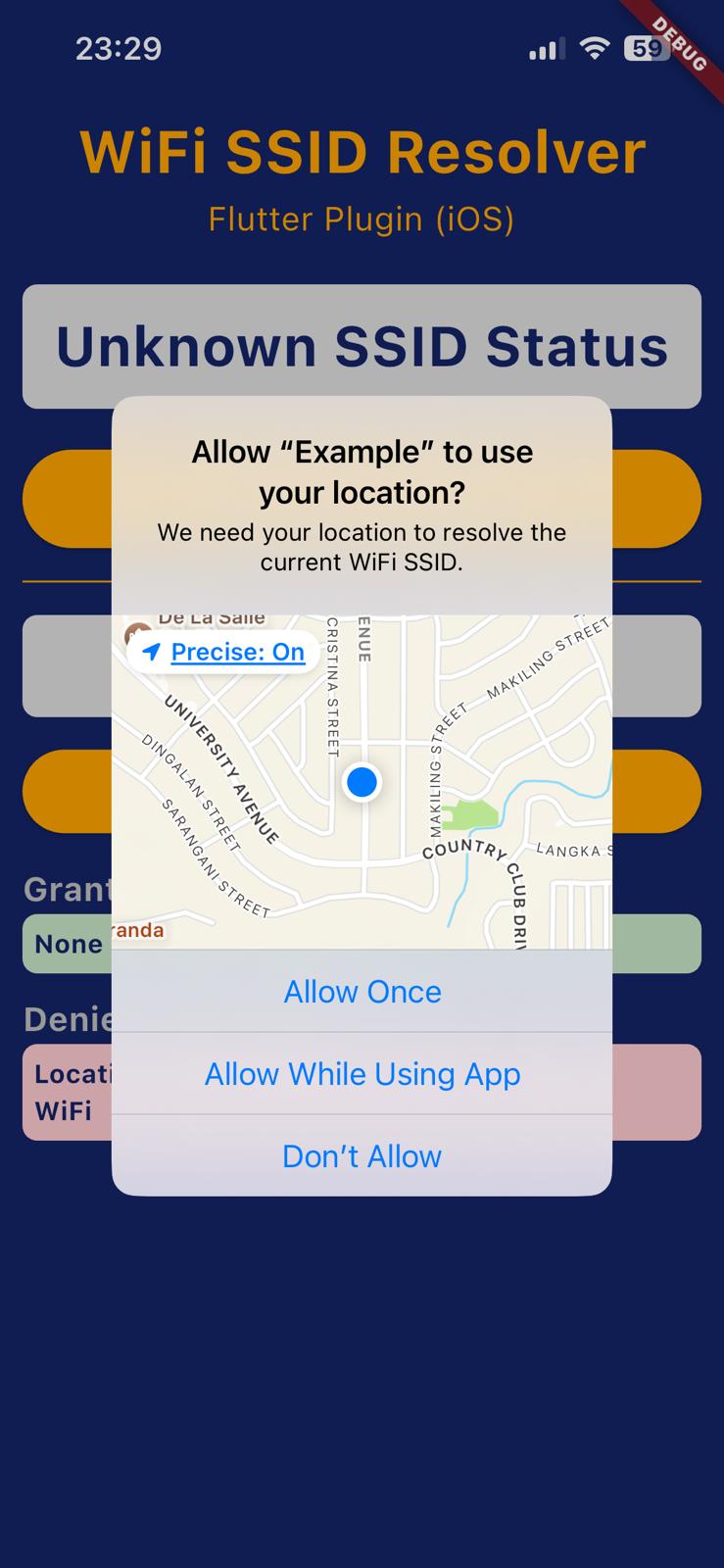 SSID Resolver: Request User Permissions